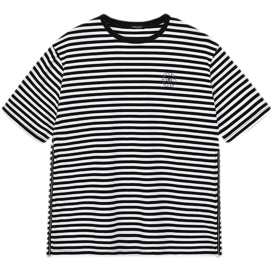 VENTUREK Striped Side Zipper Tee | Face 3 Face