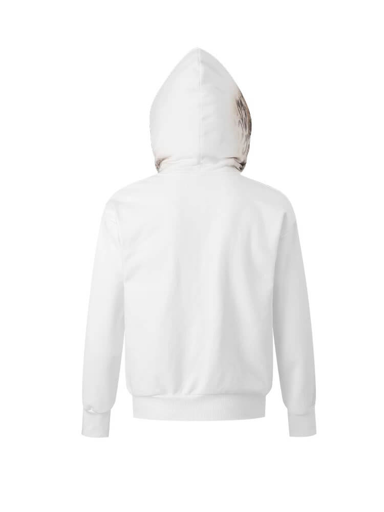 Night Lab Leopard Gradient Print Zip Up Hoodie | Face 3 Face