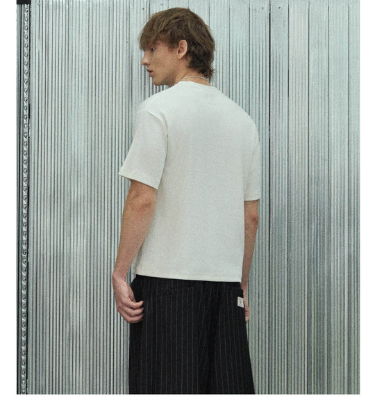 S45 Plain Ribbed Short Sleeve Tee | Face 3 Face