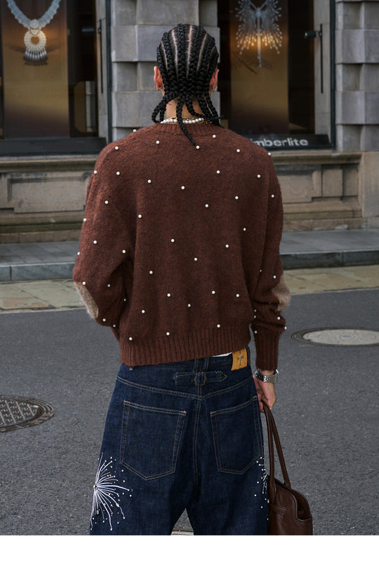 STEEPC Wool Blend Pearl Knit Cardigan | Face 3 Face