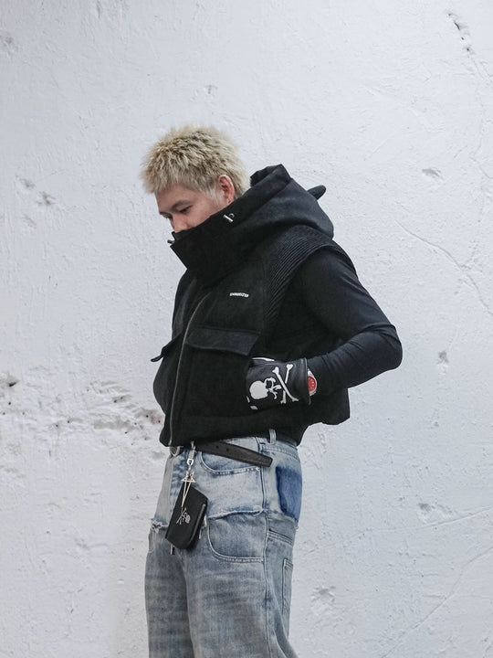 UNDERWATER Demon Horn Removable Hood Down Vest | Face 3 Face