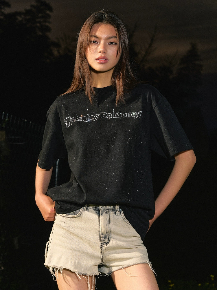 MEDM Starry Sky Rhinestone Print Tee | Face 3 Face