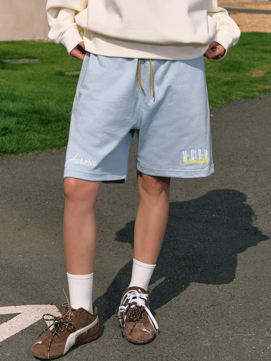 MEDM 3D Embroidered Sweat Shorts | Face 3 Face