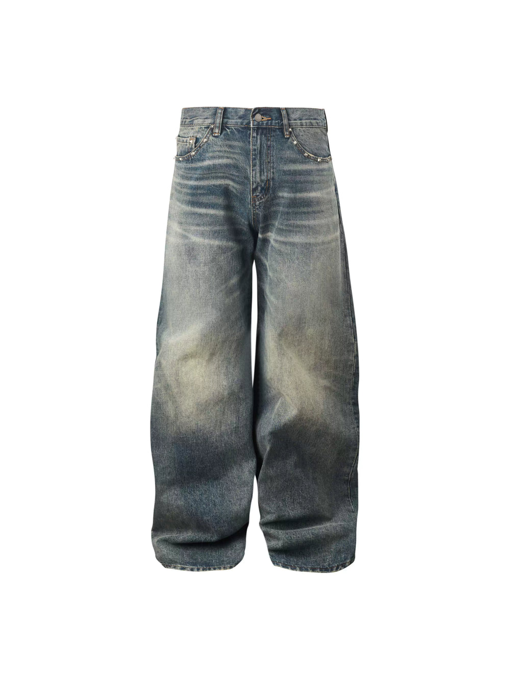 KARMANISTIC Riveted Washed Baggy Jeans | Face 3 Face