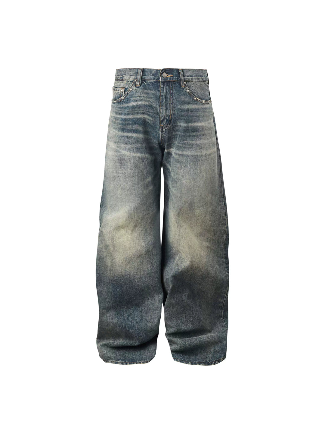KARMANISTIC Riveted Washed Baggy Jeans | Face 3 Face