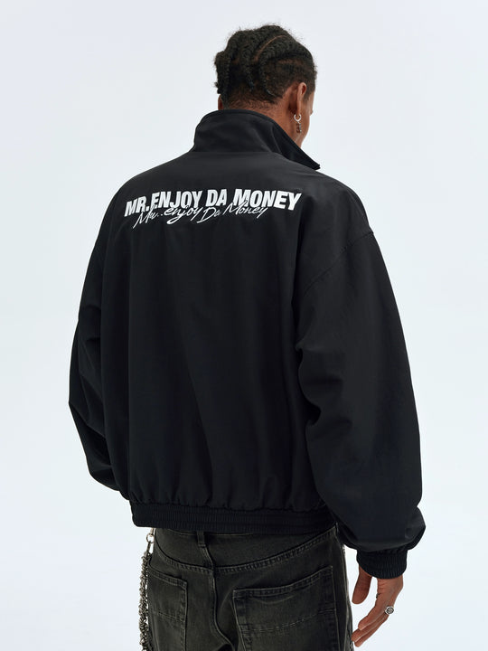 MEDM Basic Logo Embroidered Track Jacket | Face 3 Face