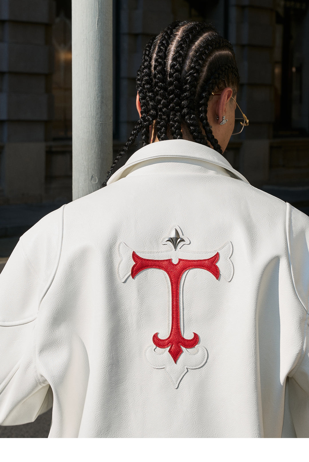 STEEPC Two Tone Leather Racing Jacket | Face 3 Face