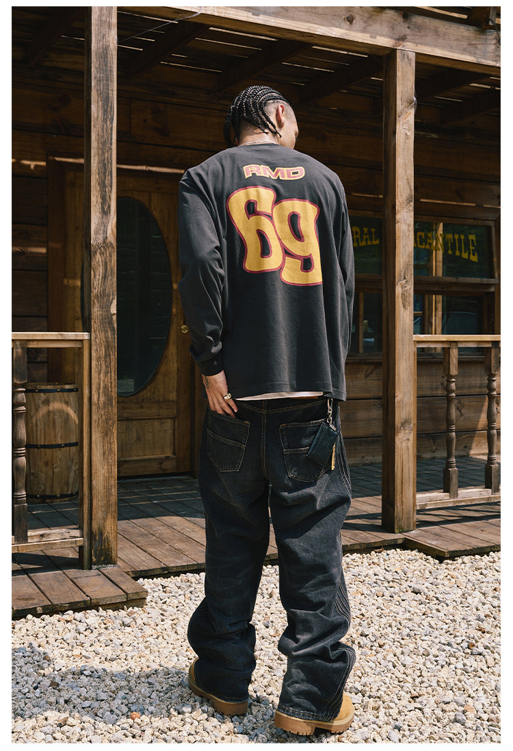 Remedy Crackle Print Long Sleeve Tee | Face 3 Face