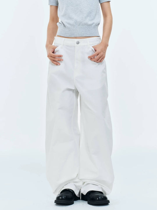 MEDM Lightweight Embroidered Baggy Pants | Face 3 Face