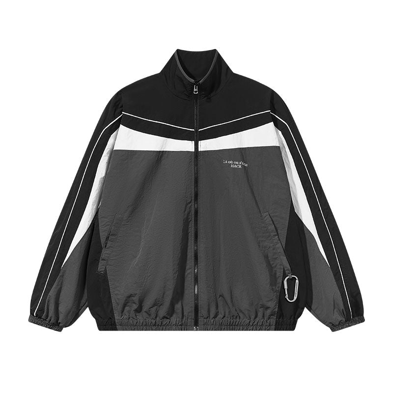 Harsh and Cruel Deconstructed Splicing Carabiner Coach Jacket