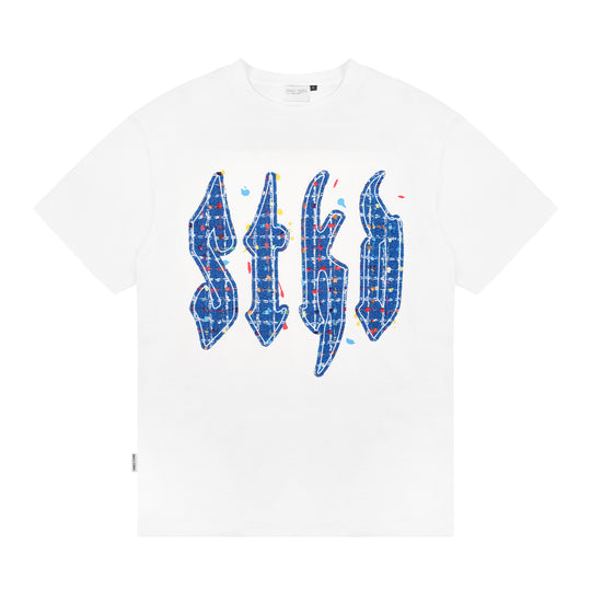 Small Town Kid Plaid STKD Patch Splash Ink Tee | Face 3 Face