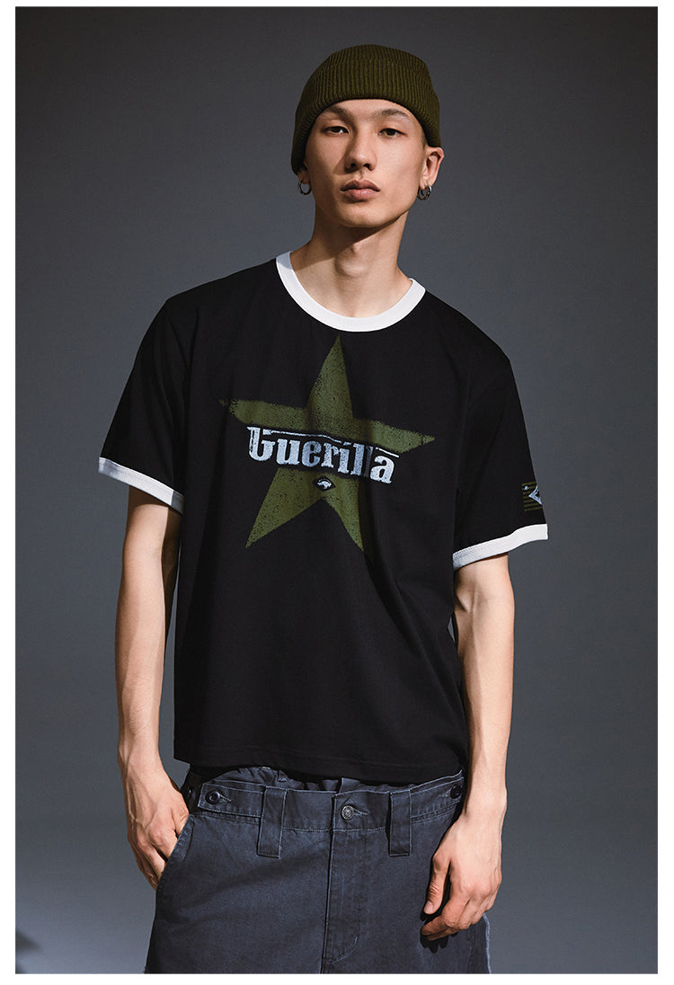 Remedy Aged Star Print Tee | Face 3 Face