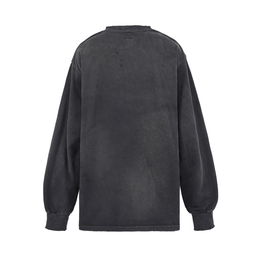 UNDERWATER Wormhole Destruction ALIVE Printed Long Sleeve Tee