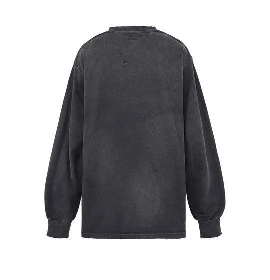 UNDERWATER Wormhole Destruction ALIVE Printed Long Sleeve Tee