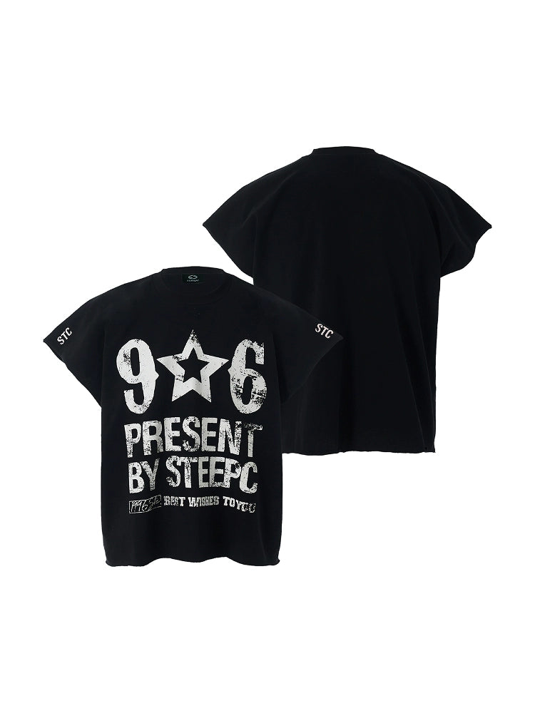 STEEPC Aged Printed Sleeveless Tee | Face 3 Face