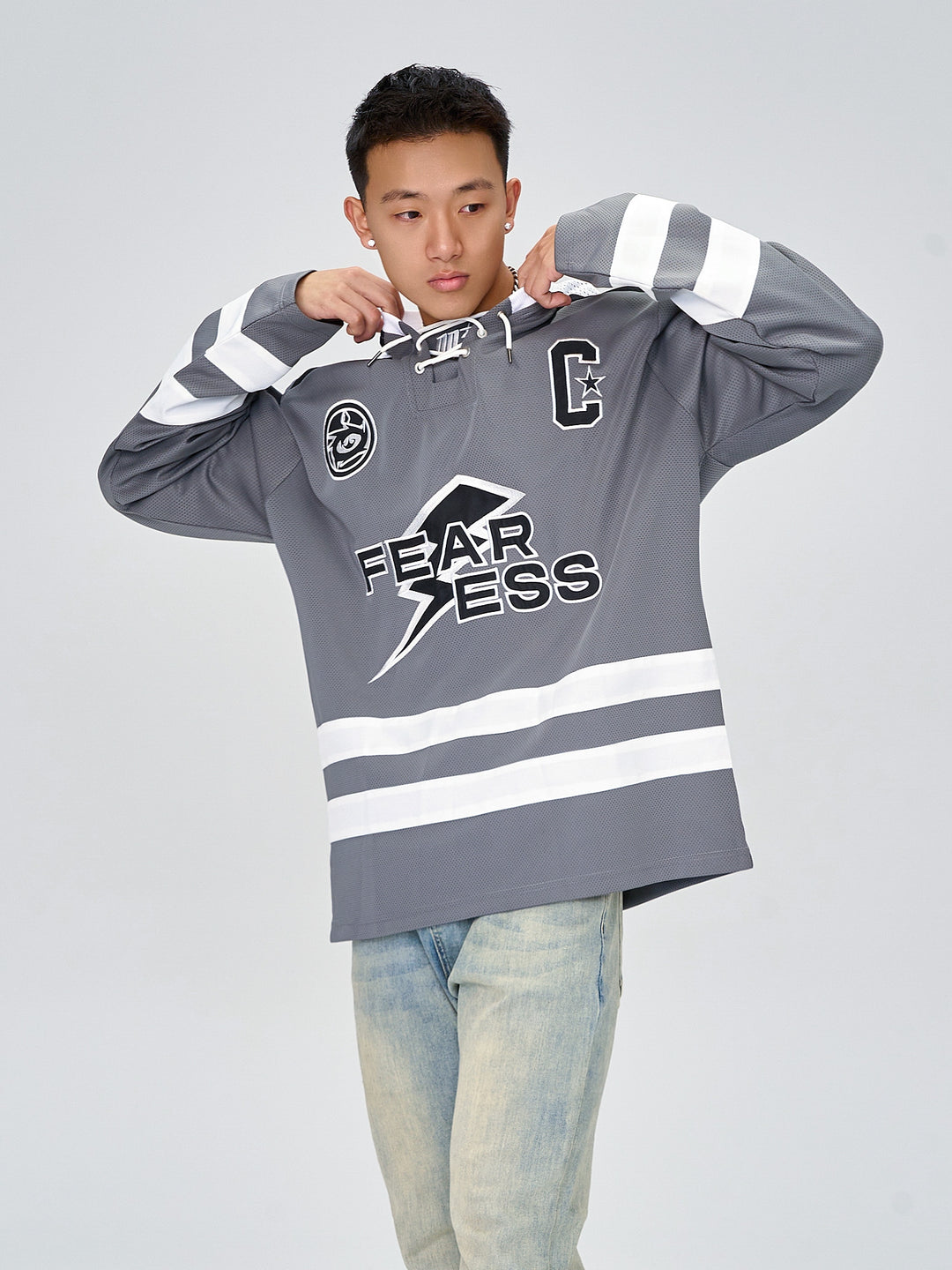 OOTC Letters Lightning Bolt Hockey Jersey | Face 3 Face