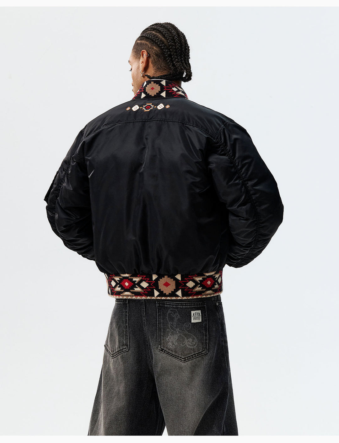 MEDM Ethnic Trim MA-1 Bomber Jacket | Face 3 Face