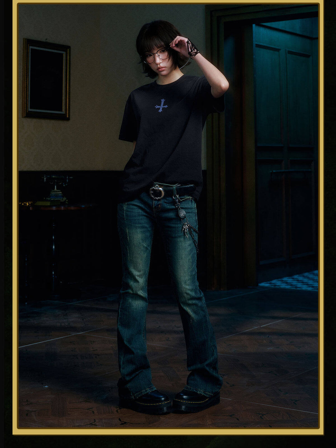 MEDM × HUNTER×HUNTER Icon and Spider Print Short Sleeve Tee | Face 3 Face