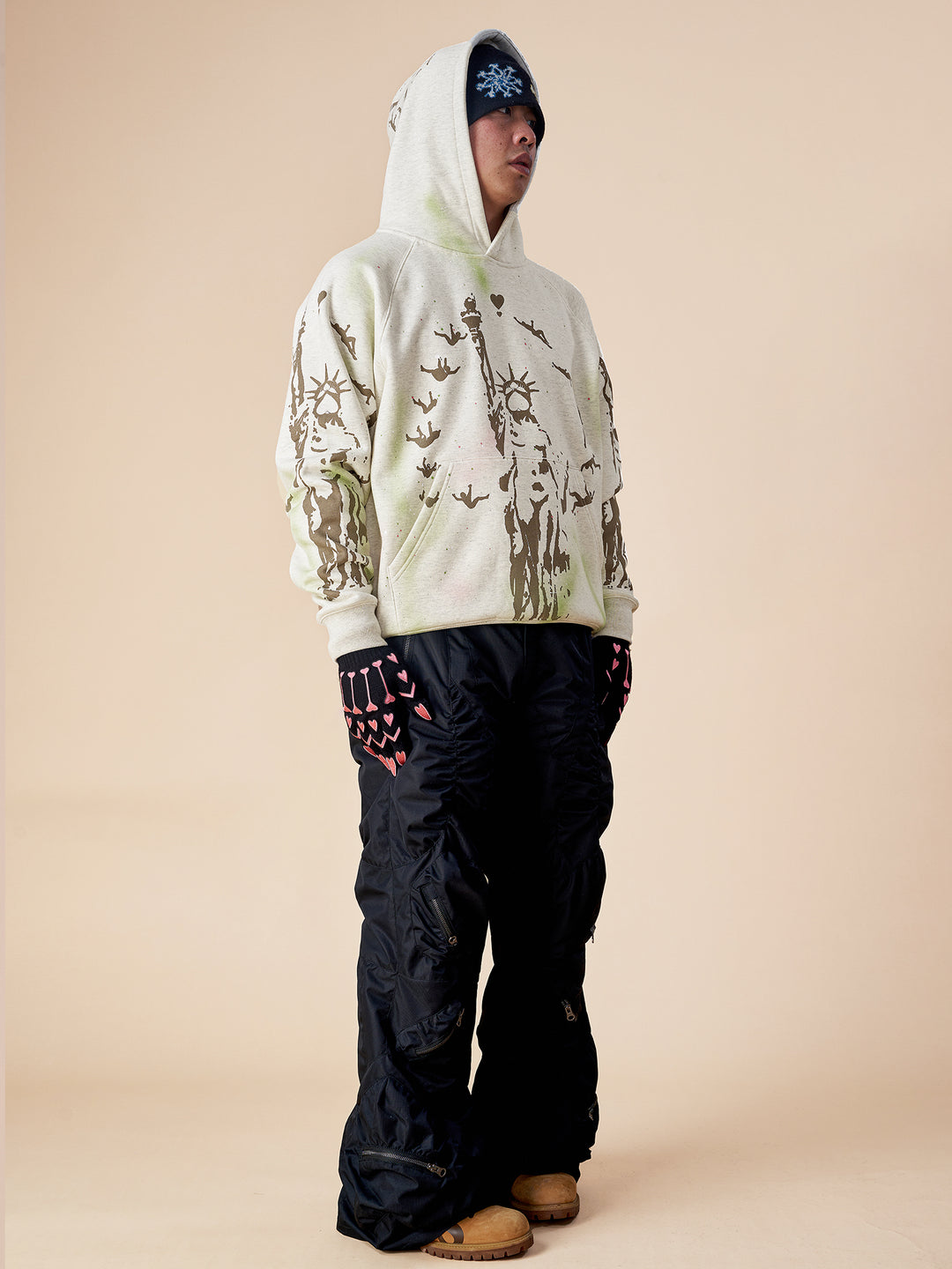 EVILKNIGHT(EK) Hand Splash Ink Spray Paint Hoodie