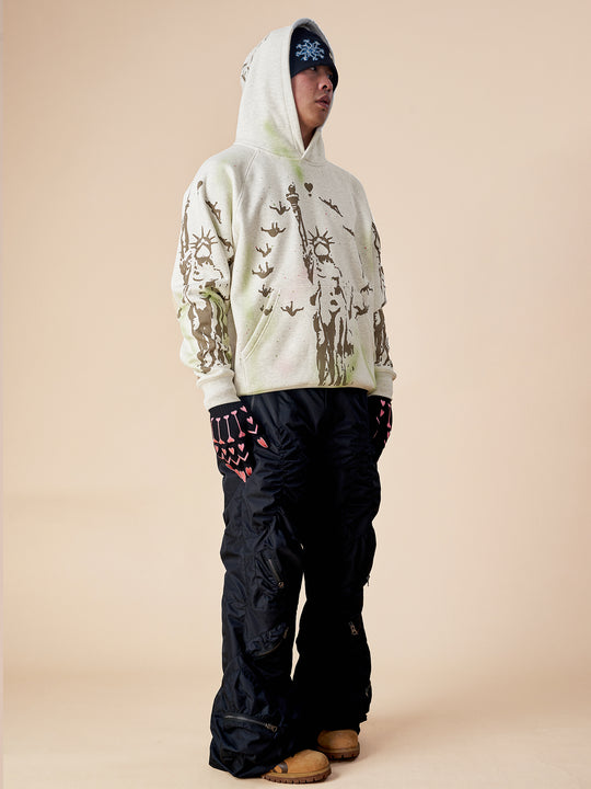 EVILKNIGHT(EK) Hand Splash Ink Spray Paint Hoodie