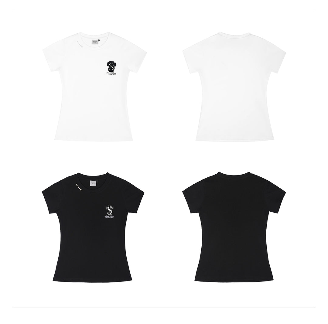 Small Town Kid Pearl Logo Patch Slim Fit Tee | Face 3 Face