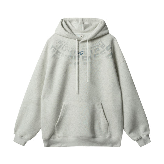 JHYQ Arched Letters Logo Printed Hoodie | Face 3 Face
