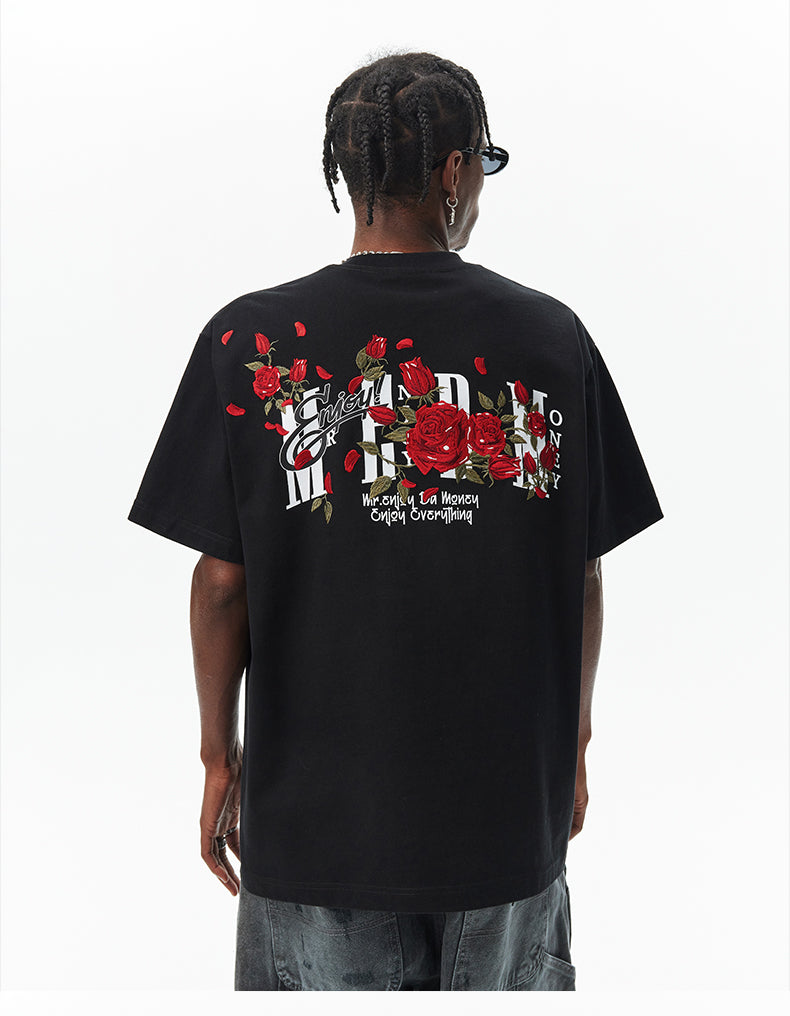 MEDM Orchid Rose Embroidered Tee | Face 3 Face