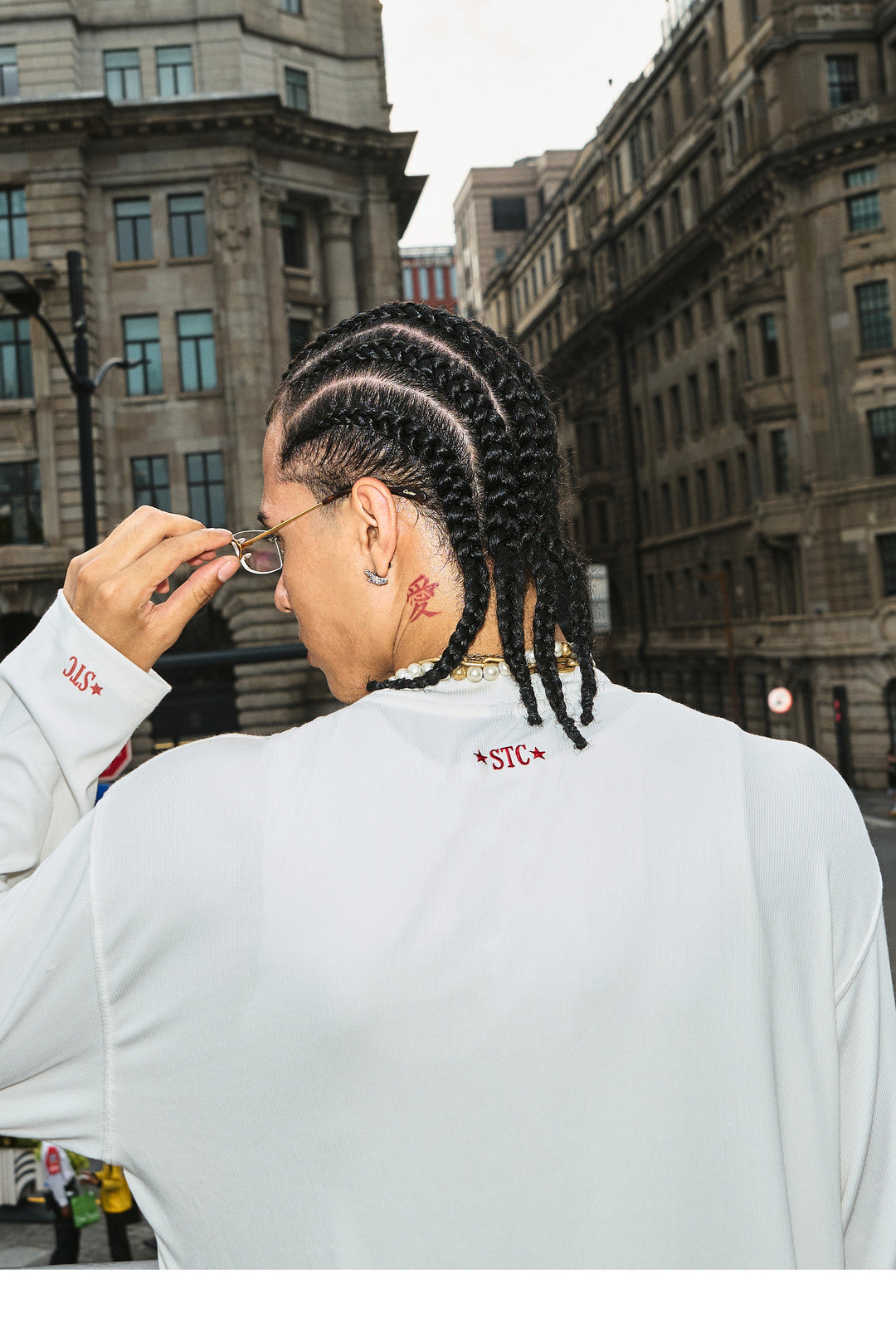 STEEPC Vintage Photo Print Long Sleeve Tee | Face 3 Face