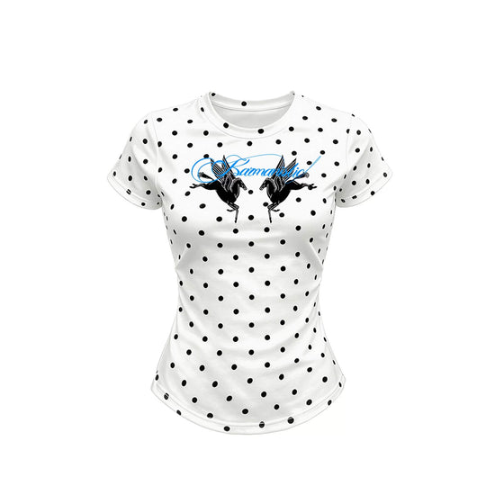 KARMANISTIC All Over Dot Chest Pegasus Print Short Sleeve Tee | Face 3 Face