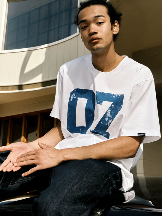 JUST VIBE Number 07 Vintage Print Tee | Face 3 Face