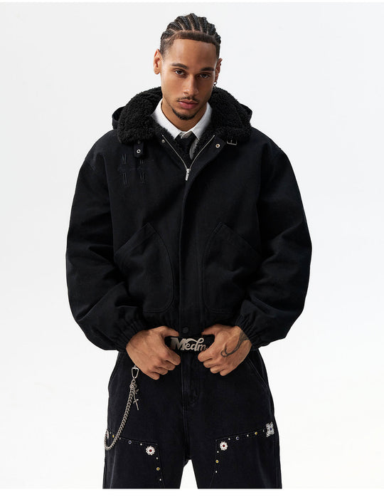 MEDM Sherpa Fleece Quilted Work Jacket | Face 3 Face