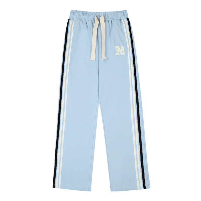 MEDM Side Stripe Four-Bar Drawstring Baggy Sweatpants | Face 3 Face