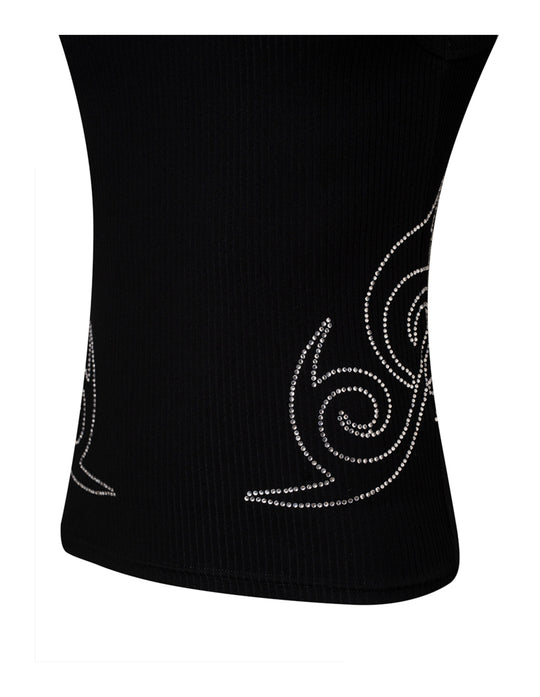 KARMANISTIC Rhinestone Embellished Tank Top | Face 3 Face