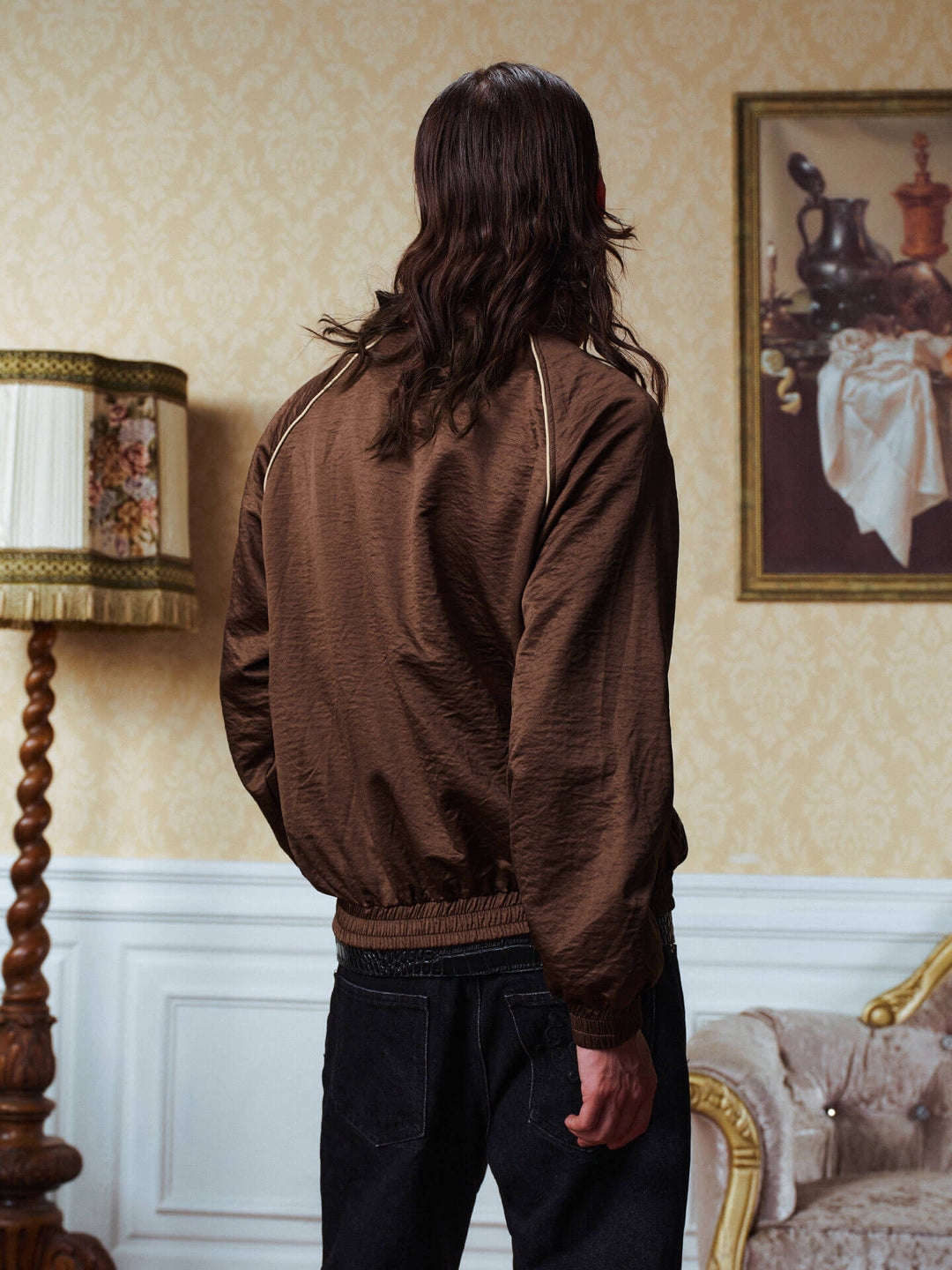 YADcrew Leopard Print Color Block Patchwork Track Jacket | Face 3 Face