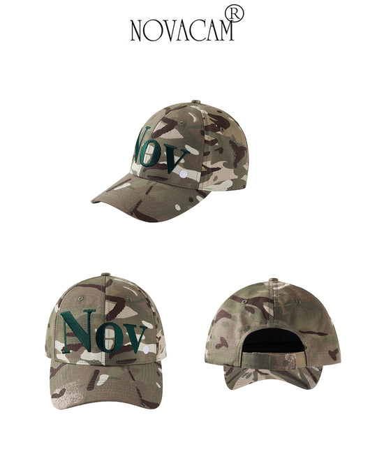 NOVACAM Camouflage NOV Logo Embroidered Dad Hat | Face 3 Face