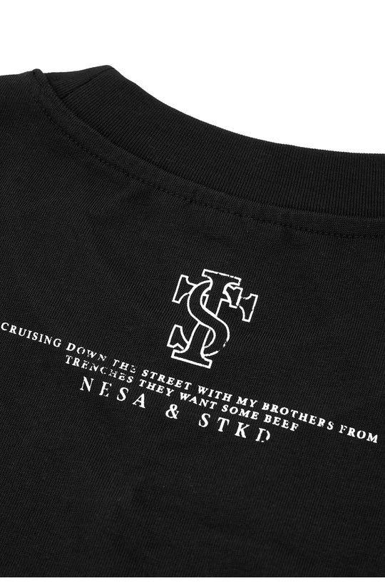 Small Town Kid Brush Paint Hand-Painted Print Tee | Face 3 Face