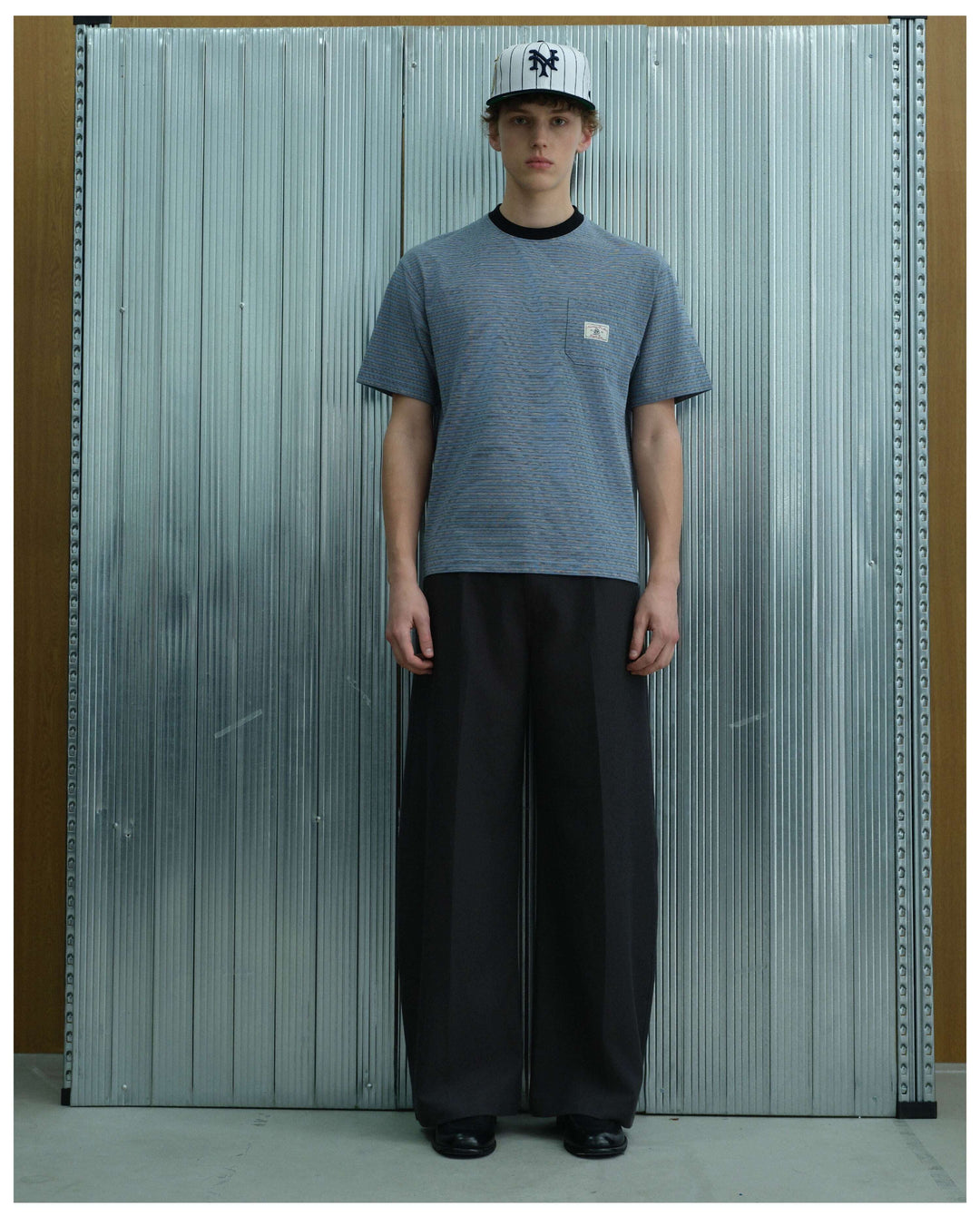 S45 Soft Striped Pocket Short Sleeve Tee | Face 3 Face