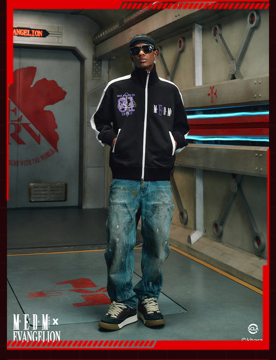MEDM x EVA Line Art Body Contrast Color Track Jacket | Face 3 Face