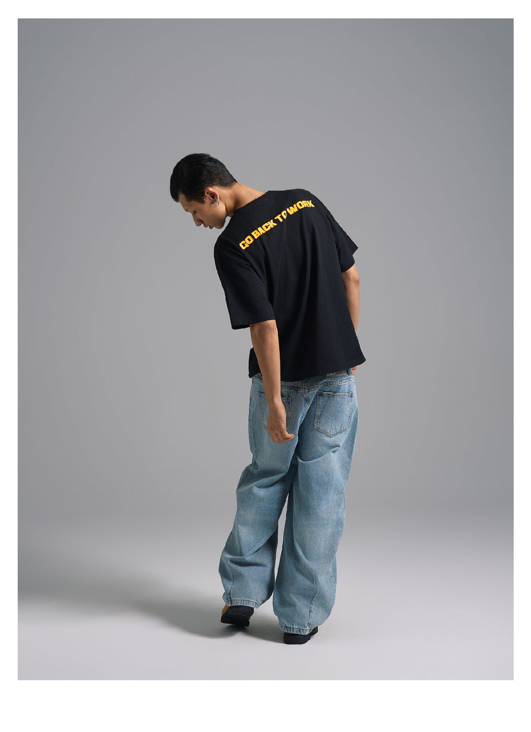 S45 Basic Signature Logo Print Rhinestone Tee | Face 3 Face