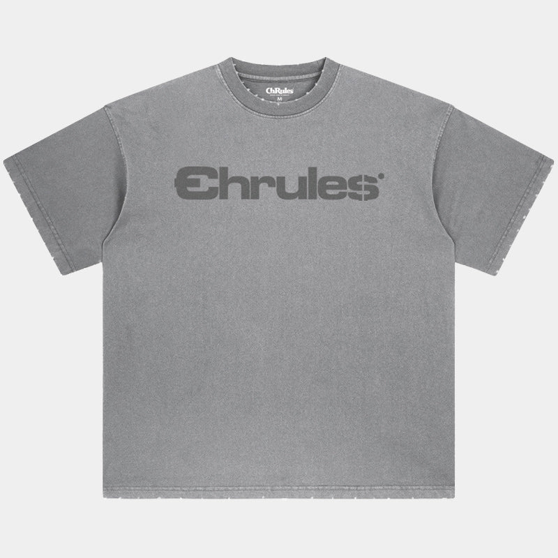 Cashrules / CHRULES Classic Stone Wash Logo Tee | Face 3 Face