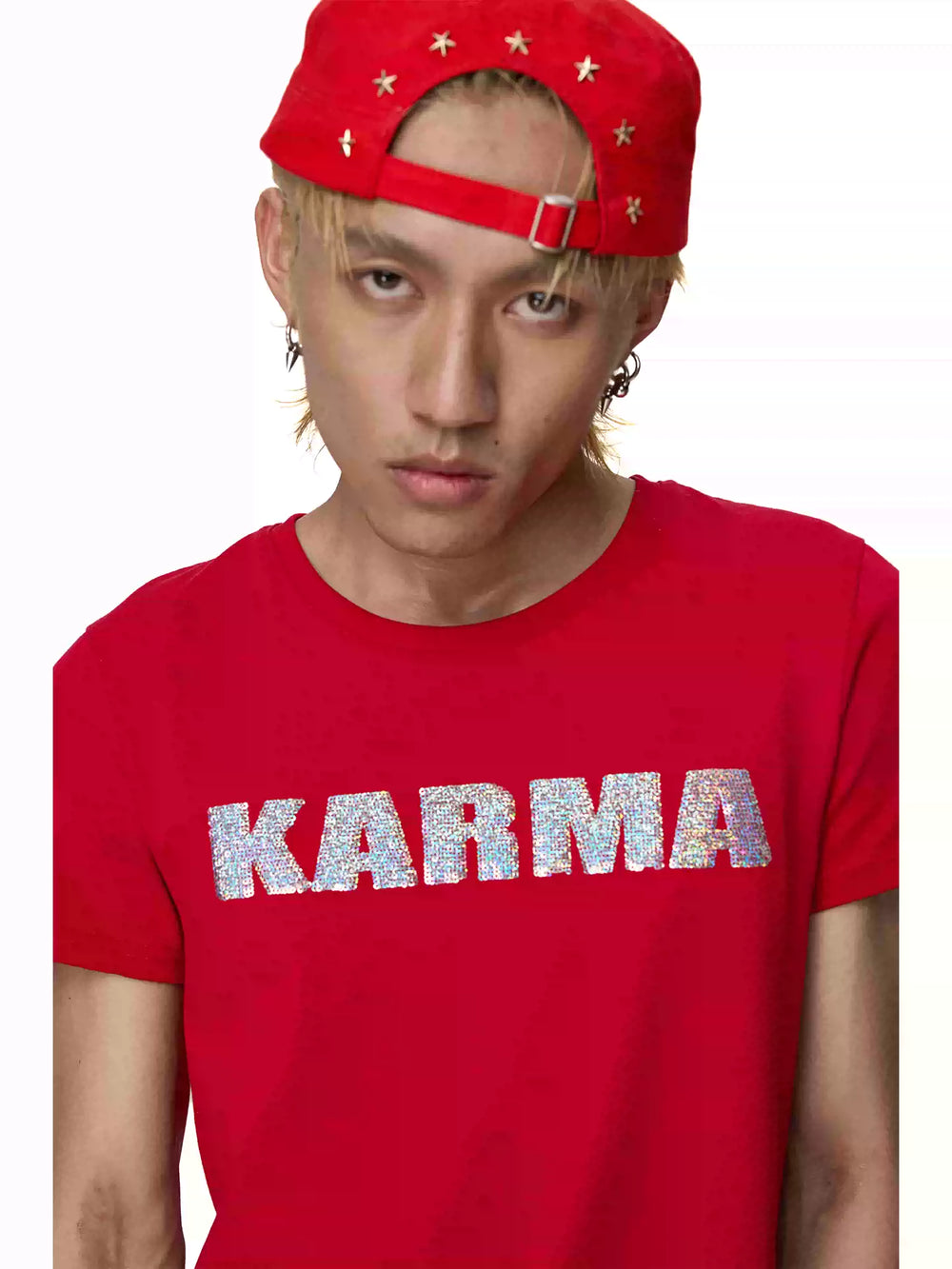 KARMANISTIC Glitter Sequin Logo Tee | Face 3 Face