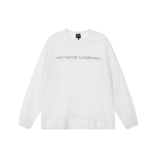 Achock Fake Two Pieces Printed Mesh Long Sleeve Tee | Face 3 Face