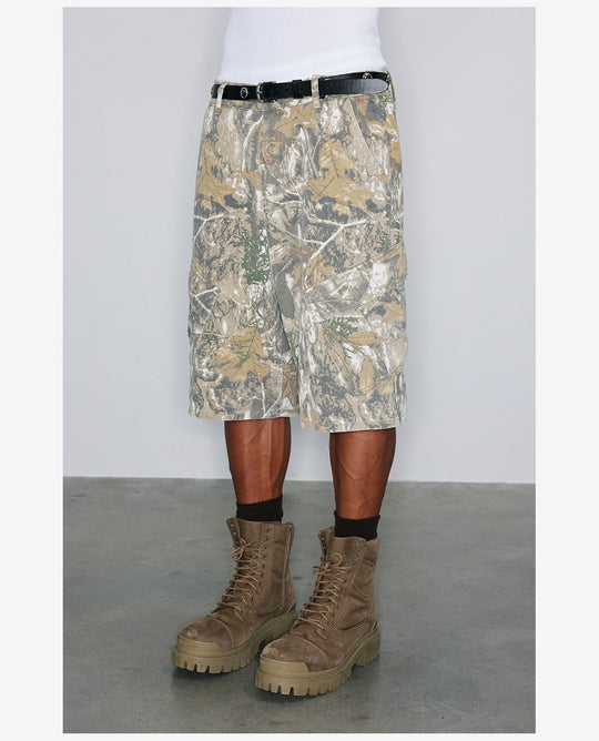 NOVACAM Tree Camouflage Work Baggy Shorts | Face 3 Face
