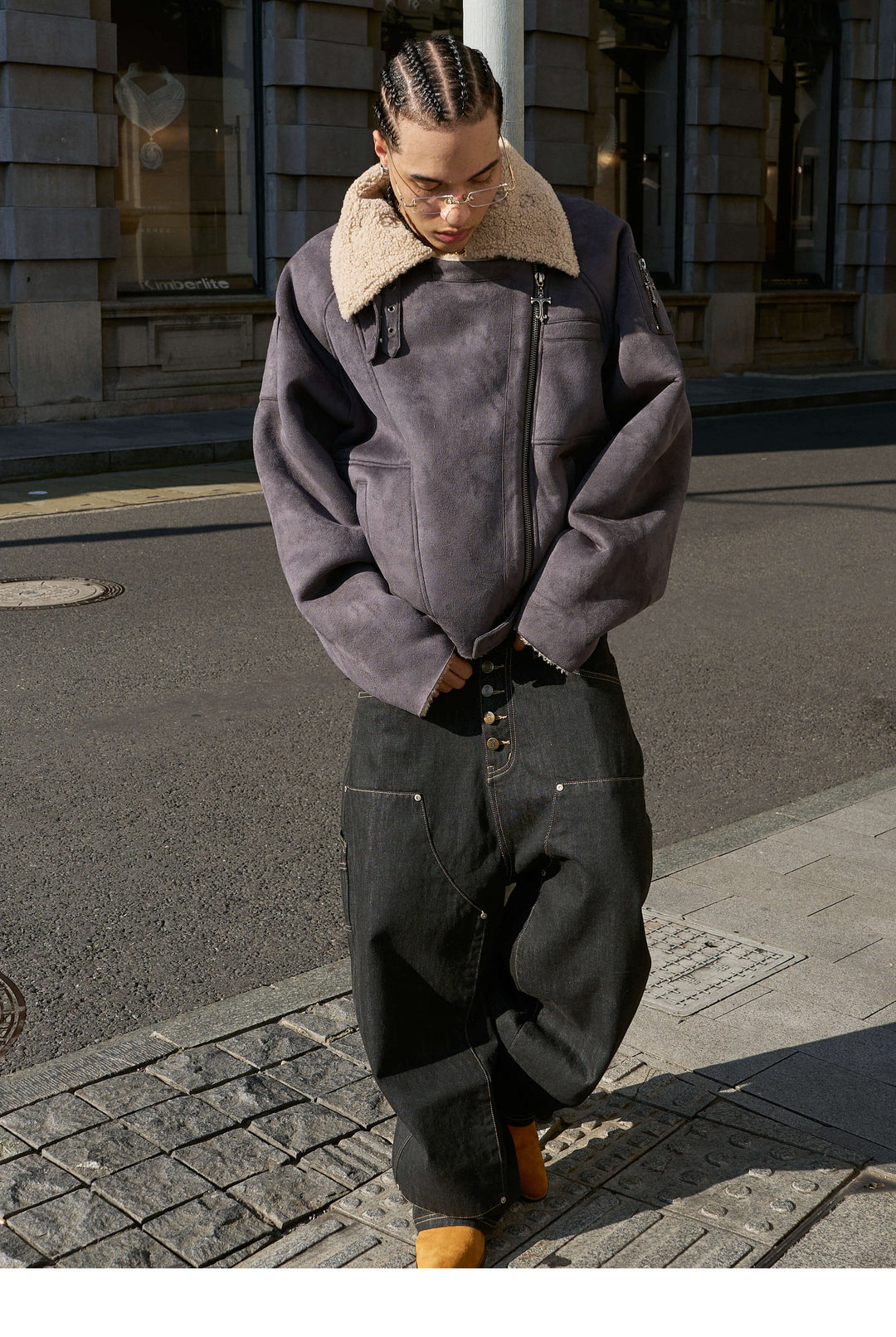 STEEPC Suede Shearling Jacket | Face 3 Face