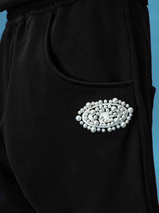 YADcrew Pearl Puzzle Logo Balloon Sweatpants | Face 3 Face