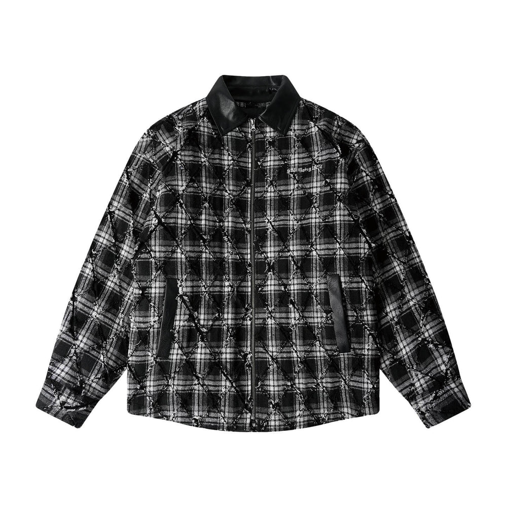 1807 Plaid Down Lined Shirt Jacket | Face 3 Face