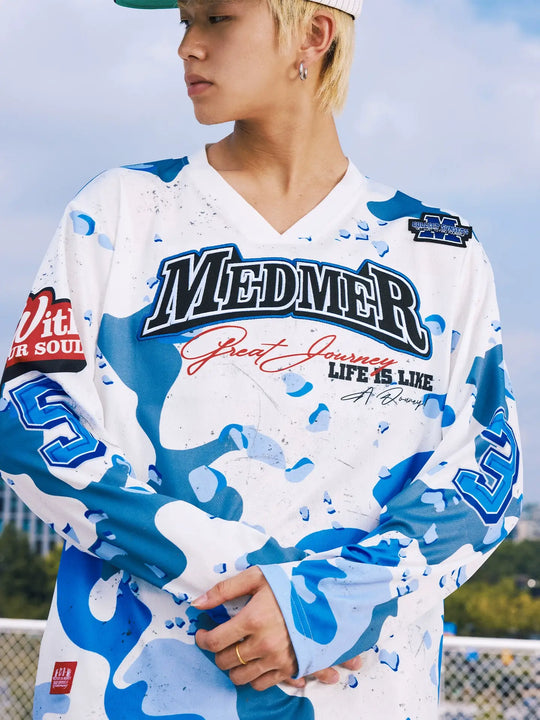 MEDM Camouflage Long Sleeve Hockey Jersey | Face 3 Face