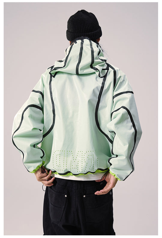 Remedy Devil Horn Hooded Windbreaker Jacket | Face 3 Face