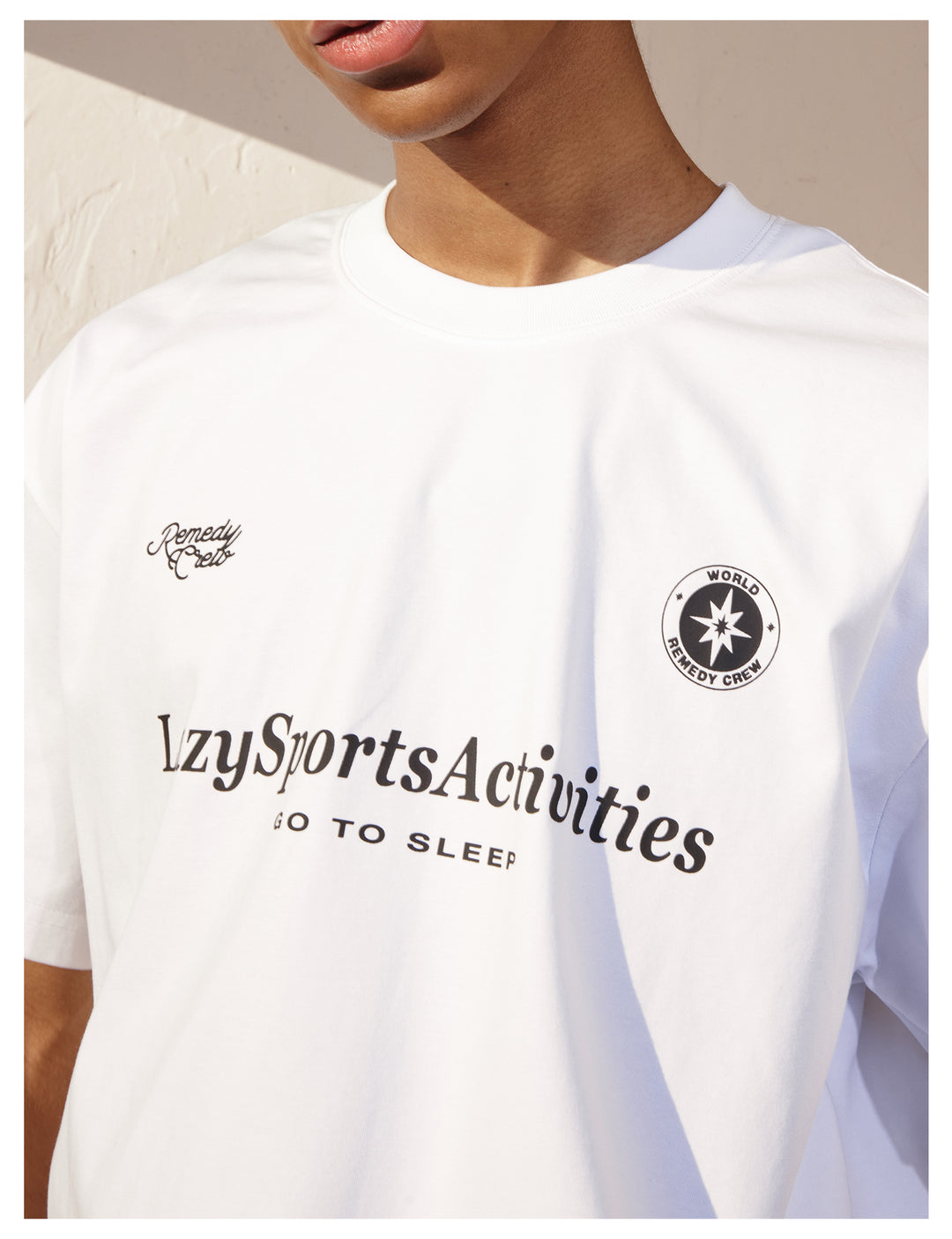 Remedy Letters and Patch Print Cool Touch Tee | Face 3 Face