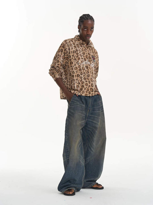 EXITMODE BY BLIND NO PLAN Washed Pleated Baggy Jeans | Face 3 Face